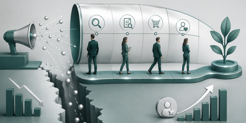 Wenn Marketing den Kundenprozess ignoriert Warum Customer Lifecycle Management über nachhaltiges Wachstum entscheidet