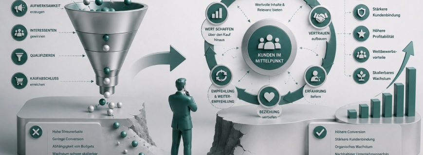 Wenn Marketing nicht mehr konvertiert Warum nachhaltiges Wachstum nicht im Funnel entsteht