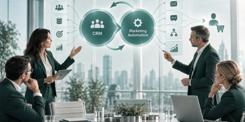 CRM und Marketingautomation als gemeinsame Entscheidungsarchitektur
