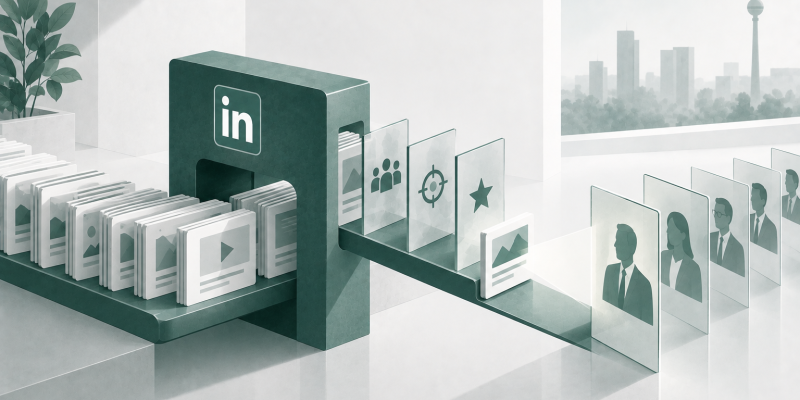 LinkedIn Contentsteuerung als Managementsystem für Relevanz und Ressourcen